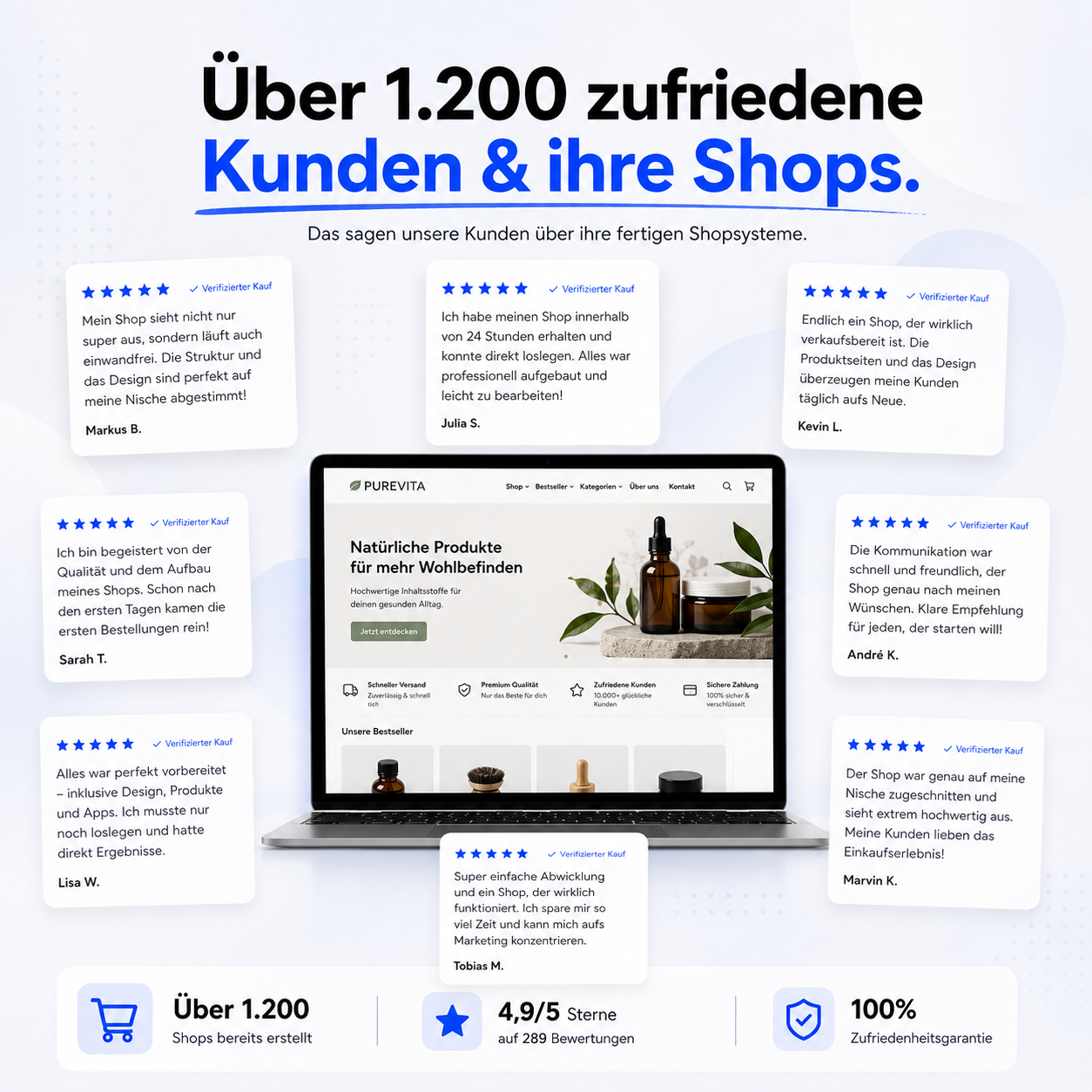 Kundenstimmen zu Averion Shopsystemen