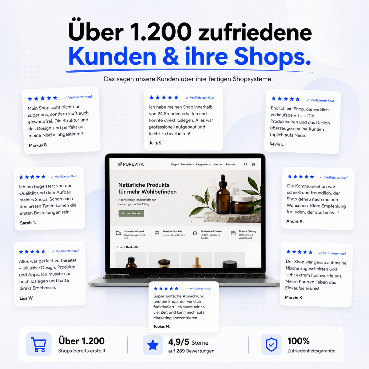 4,9 von 5 Sternen aus 289 Bewertungen