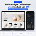 Basic Paket: Startseite und Produktseite, 5 fertige Produkte, 7 Tage Mail-Support