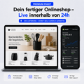 Premium Paket: weitere Shop-Seiten, 20 fertige Produkte, 30 Tage Mail-Support